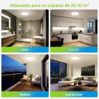 Lámpara De Techo LED Minimalista Redonda Para Ahorro De Energía 18/24/36/48W Luz De Vivienda Para Sala De Estar Corredor Estilo Moderno Color Blanco - details 4