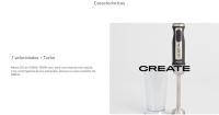 CREATE - Batidora de Mano con accesorios - 7 velocidades + turbo - 1500W - 6 accesorios - FULLMIX PROTOOL - details 0