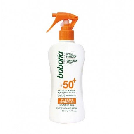 BABARIA SPRAY PROTECTOR SOLAR SPF 50+ PIELES SENSIBLES 200 ML
