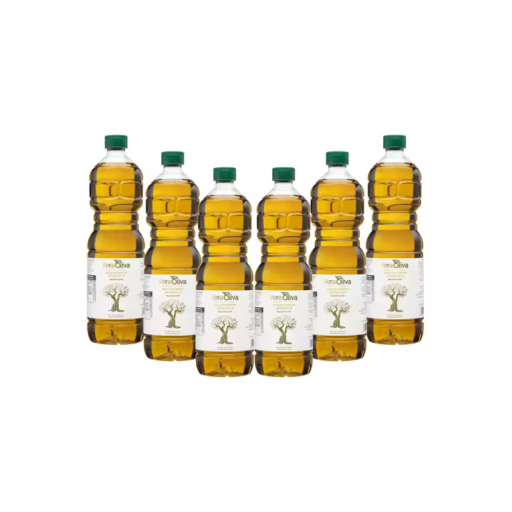 Pack Aceite de Oliva Virgen Extra Veraoliva - 6 X Botellas 1L - Manzanilla Cacereña - Nueva Campaña - 1