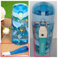 Botella De Agua Reutilizable De 18.6 Oz Con Dibujos Animados Y Correa Para Niños Bolsa De Viaje Resistente Al Desbordamiento Para Exteriores Y Escuela - details 0
