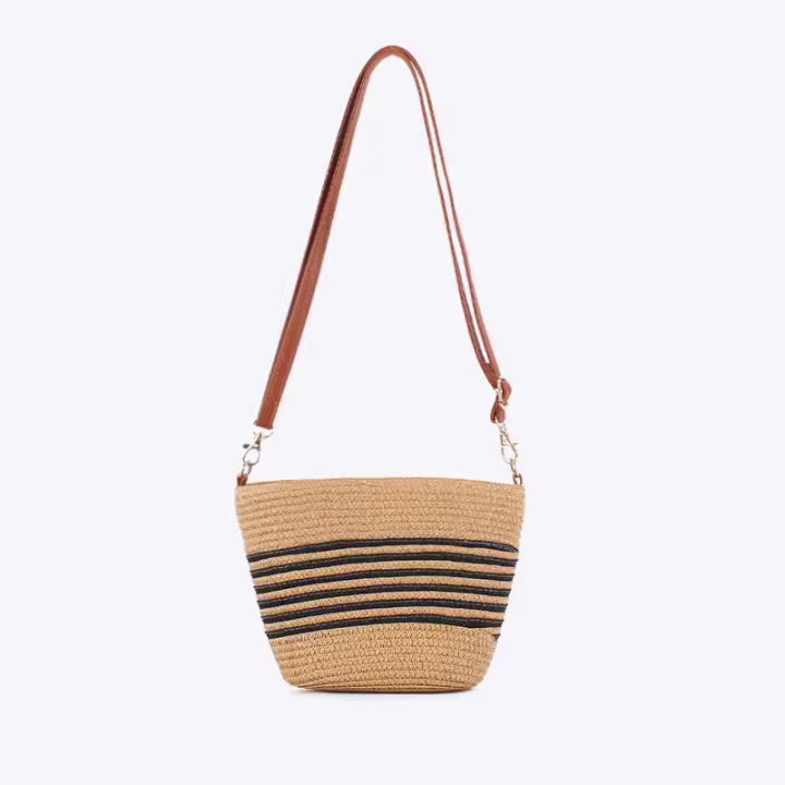 MOV Bolsos de mimbre de moda para el verano, ideales para vacaciones en la playa, para el día a día y para ir al trabajo – bolsos de mujer - 1