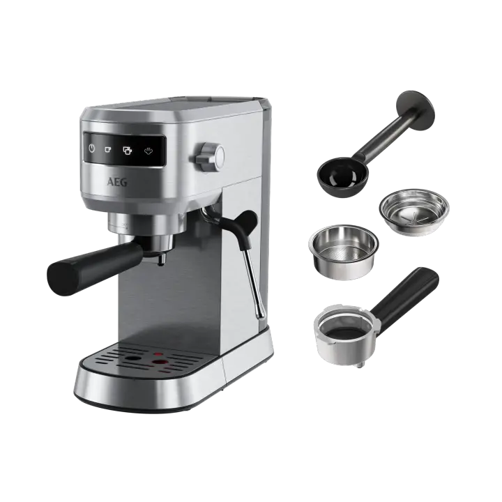 AEG - Maquina de café espresso de 1 litro capacidad y 15 bares de presión - EC6-1-6ST - 1