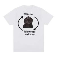 Camiseta Gráfica De Gato Divertido Para Hombres Y Mujeres Algodón 100% Manga Corta Estilo Casual Impresión Act Silly Meme - details 16