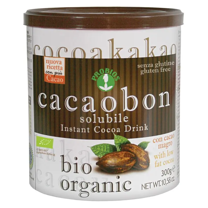 Bebida instantánea a base de cacao instantáneo cacaobon sin gluten Probios - 1