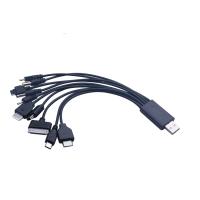 Cable De Carga USB 10-en-1 Universal Multi-Port Multi-Head Para MP3 MP4 Compatible Con Varias Marcas Durable Y Flexible - details 0