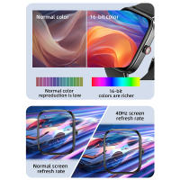 Ostark Reloj Inteligente 1.85" TFT-LCD IP68, Llamadas Bluetooth, Corona Giratoria, 100 Modos Deportivos, Monitor de Ritmo Cardíaco 24H, Presión Arterial, SpO₂, Sueño, Diales Personalizables, Gadgets Inteligentes, Batería 350mAh, Autonomía 5-7 Días - details 3