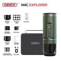 HiBREW H4C EXPLORER, Cafetera Portátil, Batería Desmontable, Compatibilidad con Múltiples Cápsulas, Temperatura Ajustable (85~95°C), Tiempo de Preparación Programable, 20 Bares de Alta Presión, Tanque de Agua de 100mL, con Soporte de Aleación de Aluminio - details 12