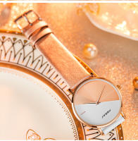 Reloj De Mujer SINOBI Moda Cuarzo Cuarzo Resistente Al Choque Y Al Agua Con Correa De Cuero Display De Agujas Reloj De Pulsera Para Mujer - details 10