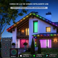 Tira De LED RGBIC Inteligente 20M 10M 5V Con Bluetooth Para Decoración De Fiesta Y Festivales Control Remoto Y Music APP - details 0