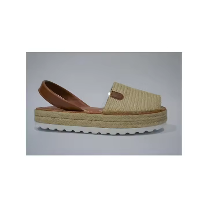 IBICENCA ESPARTO PLANTA PIEL ACOLCHADA - 1