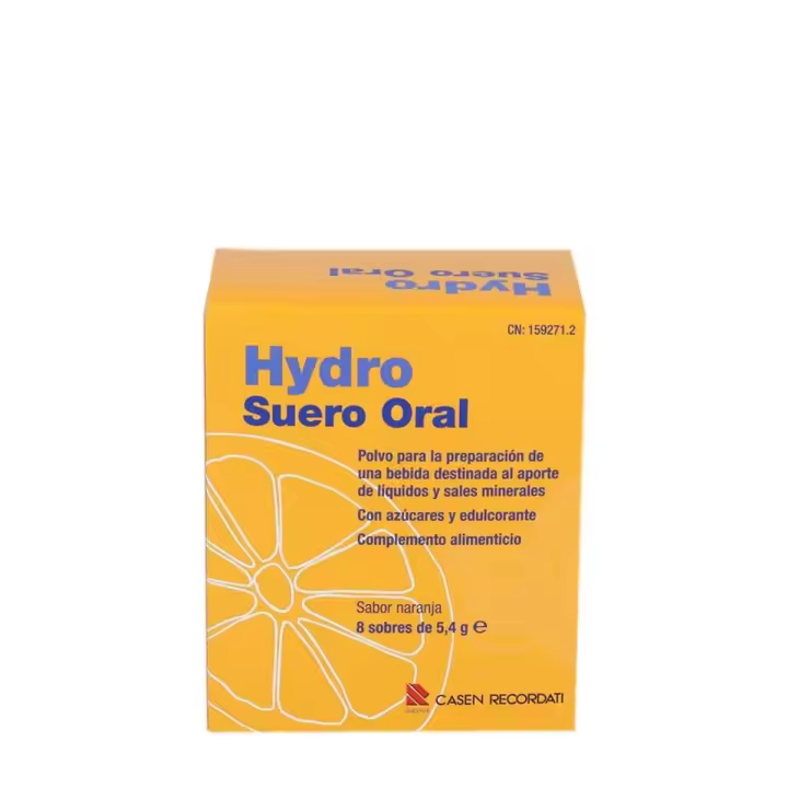 Casen recordati hydro suero oral sabor naranja 8 sobres - 1