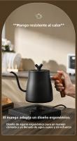 Hervidor Eléctrico Inteligente 1000ML Con Control De Temperatura Protección De Apagado Automático Y Boil-Dry En Acero Inoxidable Para Café Por Encima - details 6
