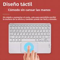 Teclado Bluetooth Para Tablet Y Smartphone Con Touchpad Teclado Mouse Inalámbrico Para IOS Android Windows Compatible Con iPad Por CASEPOKE - details 3