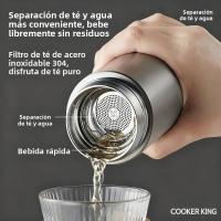 Botella De Agua COOKER KING 490ml Acero Inoxidable Taza De Té Para Negocios Serie Yun Dao Termo Para Oficina Con Aislamiento Térmico De 6-12 Horas - details 4