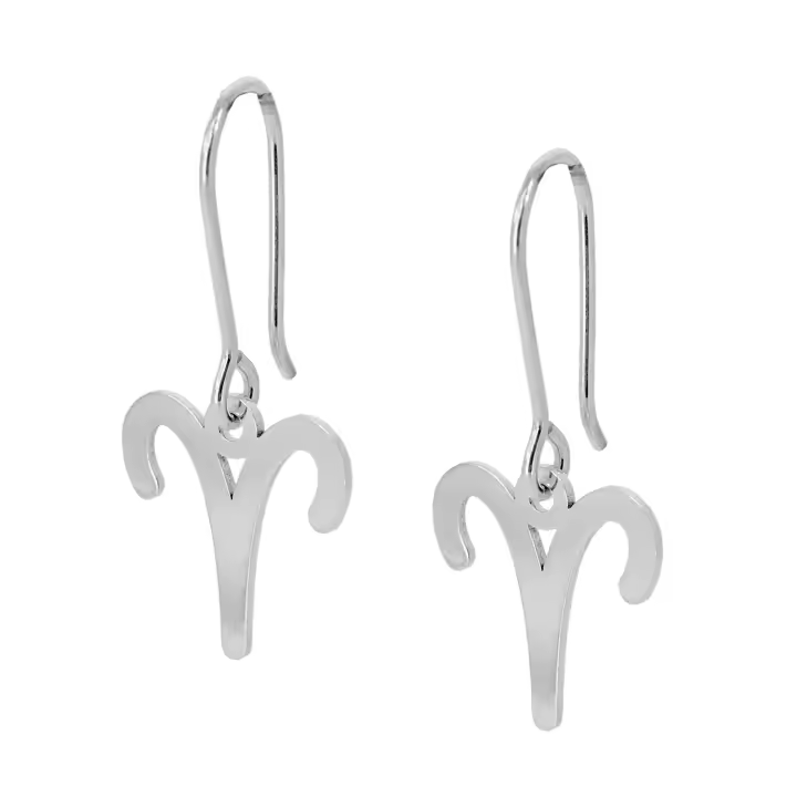 Castellano Joyeros - Pendientes Horóscopo Aries Plata de Ley 925 - Joyería Minimalista - 1