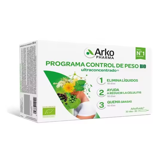 Arkopharma Arkofluido Programa Control de Peso BIO 30 ampollas - 1