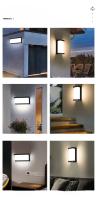 Lámpara De Pared LED Impermeable IP65 Con Sensor De Movimiento PIR Para Exterior Iluminación Decorativa Para Porche Balcón Jardín AC85-265V Moderna - details 3