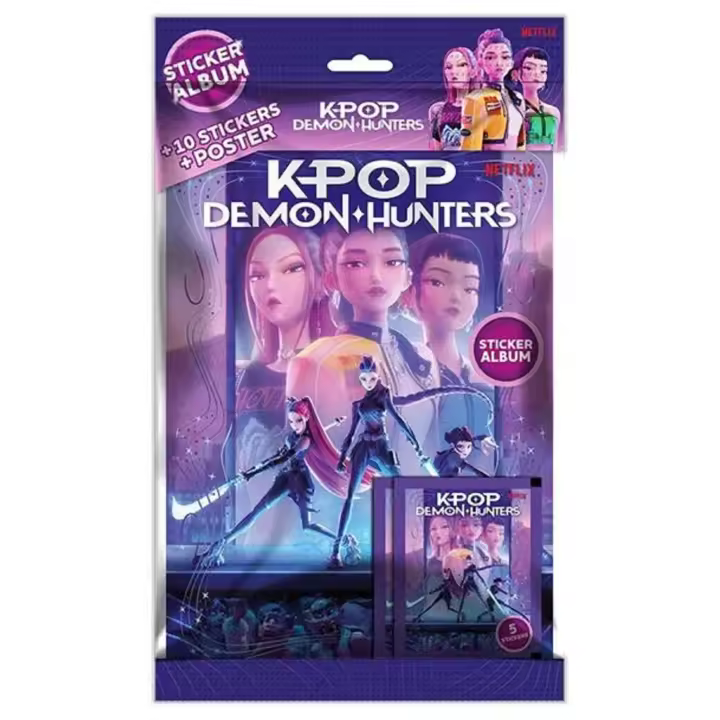 ALBUM Starter Pack K-Pop Demon Hunters Álbum + 10 sobres - 1
