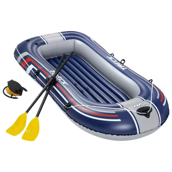 Bestway Barca inflable Hydro-Force con remos y bomba azul - 1