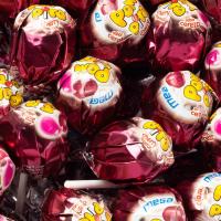 Vidal Mega Pompitos y Mega Palipica pintalenguas - 40 ud Caramelos con palo rellenos de chicle (chupachups) - Sabores: Sandía, Fresa, Cereza - details 3
