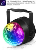 Bola Mágica LED Control Remoto Siete Colores Voz Controlada Rotación Mini KTV Luz De Escenario TenKinYo Luz Nocturna Atmosfera - details 1