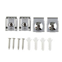 Kit De Instalación Para Espejos De Cocina Y Sala De Estar 4pcs Clip De Montaje De Acero Inoxidable Para Ventanas Y Puertas Sin Marco - details 5