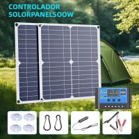Sistema De Placa Solar 500W 12V Kit De Alta Eficiencia Con Dual USB Y Controlador De 100A Para Energía Off-Grid RV Y Carga De Baterías - details 0