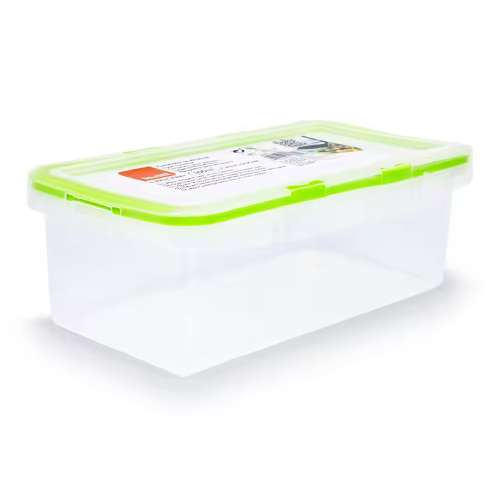 IBILI Lunch Away - Recipiente Rectangular de 0.8L en Plástico PP05. Verde - 1