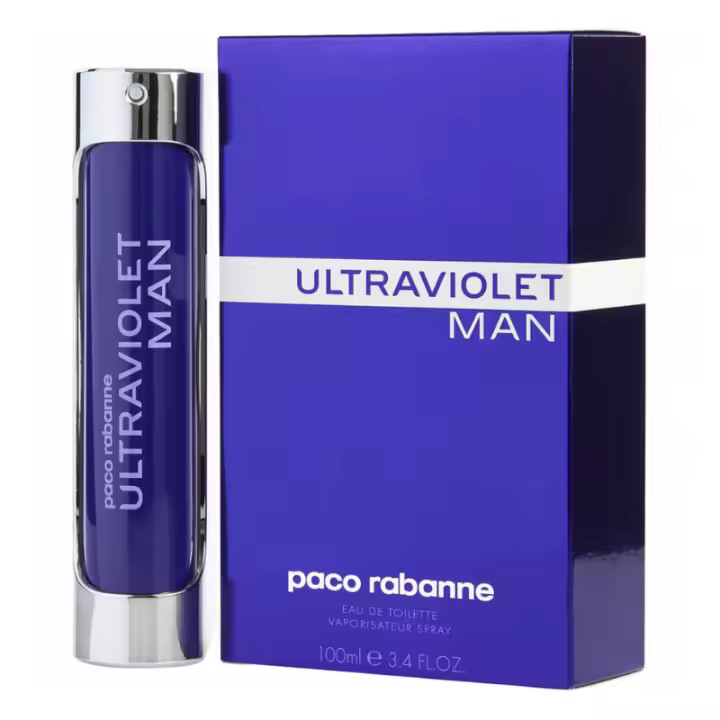 Paco Rabanne Ultraviolet Man, Colonia para hombres, Eau de Toilette, Envase de 100 ml - 1