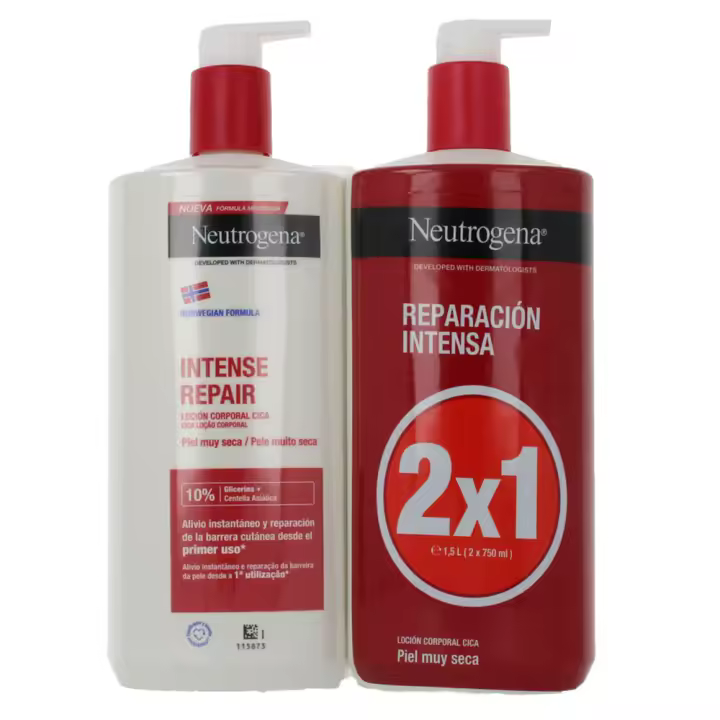 Neutrogena Corporal Loción Roja 750 ml Duplo - 1