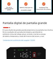 Cargador De Batería Automático Inteligente 12v/24v Para Coche Con Reparación De Pulso Para Agm Gel Wet Lead Acid Carga 7-segundo - details 10