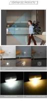 Luz Nocturna LED Con Sensor De Movimiento Para Interior Pega En La Pared Iluminación Para Pasillo Escalera Baño Armario Dormitorio Batería Incluida - details 7