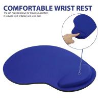 Alfombrilla De Ratón Con Base acolchada Para Muñeca Ergonómica Antideslizante Suave Para PC Y Laptop Material De Goma Cómodo Y Duradero - details 3