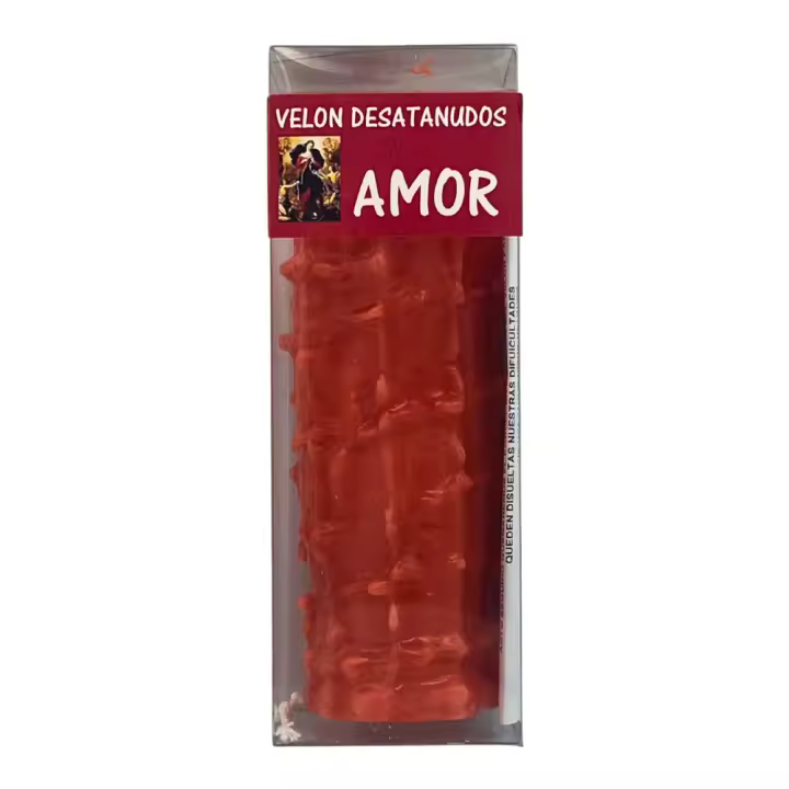KARMA - Velón Desatanudos Rojo para el Amor Vela Especial de Ritual para Desatar Nudos en Temas Amorosos. - 1