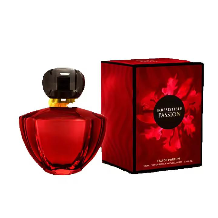 Perfume Irresistible Passion eau de parfum mujer 100 ml fragancia floral dulce intensa con rosas y fondo cálido sensual ambarado 🚚 Envíos a España 24/48h - 1