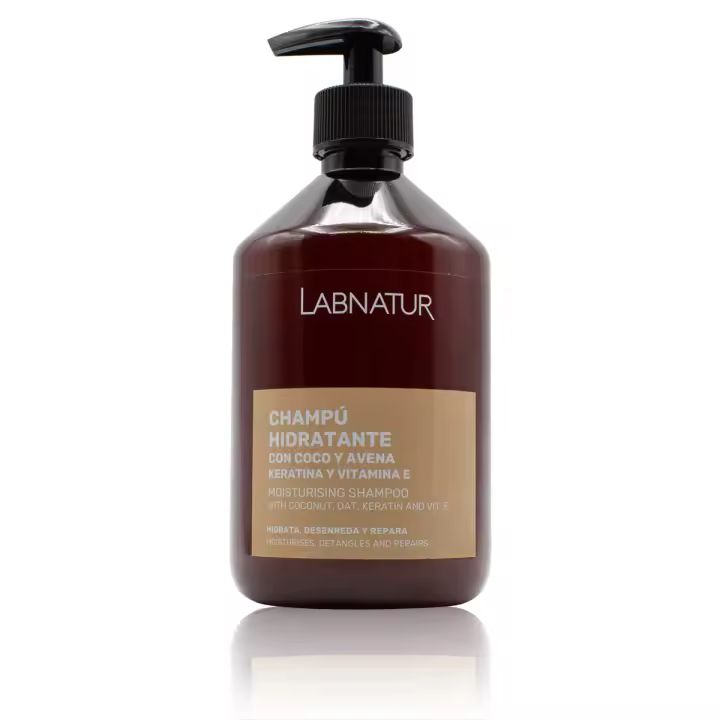 Champú Hidratante Coco y Avena con Keratina 500ml Labnatur - 1