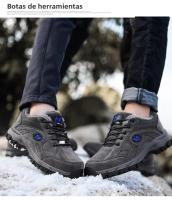 Zapatos Casuales De Cuero Para Hombres Y Mujeres Con Peluche Cálido Talla 49 Antideslizantes Transpirables Para Primavera Otoño Verano Y Invierno - details 25