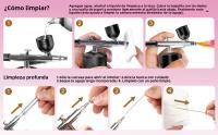 Kit De Aerógrafo Portátil Para Uñas Con Compresor Mini Pistoleta De Pulverización Para Pintura De Uñas Maquillaje Y Modelado De Artesanía - details 9