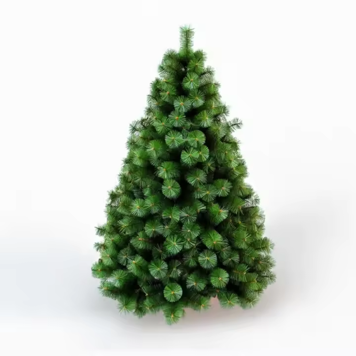 PANDA HOME Árbol de Navidad con Base Metálica - Tamaños 60-240 cm - Verde, Blanco, Nevado, Fruto Rojo, Rosa Classic, Pino Nieve - 1