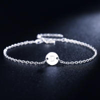 Pulsera De Plata 925 Con 26 Letras Para Mujer Joyería De Personalidad Para Boda Y Fiesta Encanto Pulsera Moda - details 1