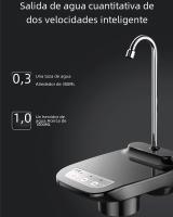 Bomba Eléctrica Para Botella De Agua Automática Con Soporte Recargable Dispensador De Agua Con Tanque De 1 Galón Diseño De Escritorio Material ABS Y Acero Inoxidable - details 1