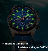 Reloj Deportivo De Lujo Para Hombre LIGE 2025 Reloj De Cuarzo Impermeable Con Cronógrafo Y Fecha Correa De Silicona Moda Casual - details 7