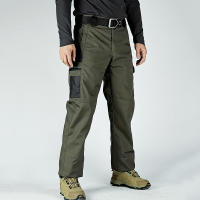 Pantalones Tácticos Impermeables Para Hombres Múltiples Bolsillos Cargo Resistentes Al Desgaste Ropa De Trabajo Al Aire Libre Para Senderismo - details 16