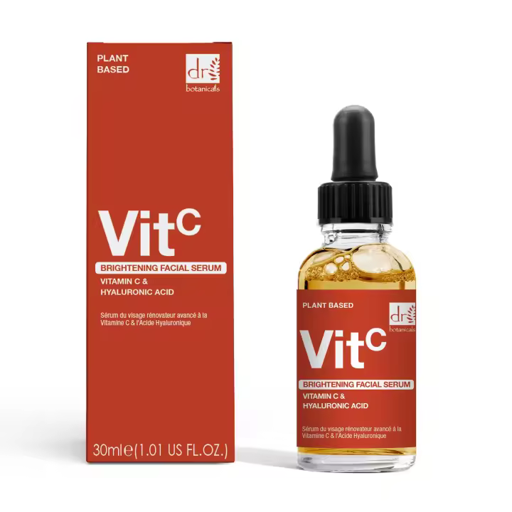 Dr Botanicals - Sérum Facial Iluminador con 5% de Vitamina C y 2% de Ácido Hialurónico 30 ml, Alta Concentración para Piel Apagada, Manchas, Tono Desigual y Deshidratación - 1