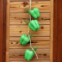 Decoración Artificial De Frutas Y Verduras De Espuma Realista Para Cocina Estilo Chino Pimiento Rojo Cebolla Ajo Maíz 1 Pieza - details 11