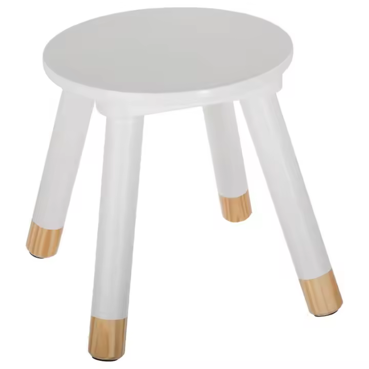 Taburete infantil "suavidad" color blanco ATMOSPHERA. - 1