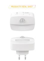 Lámpara Nocturna LED Con Sensor De Movimiento Para Cocina Dormitorio Pasillo Y Escaleras US EU Plug 3 Colores Temperatura - details 10