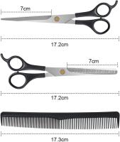 Kit Tijeras Peluqueria Profesional Acero Inoxidable Salón/hogar/mascota - details 1