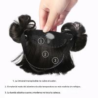 Wig Con Franja Para Bebés Accesorios De Cabello Para Niñas Primera Cumpleaños Fotografía Estilo Divertido Y Moderno - details 4